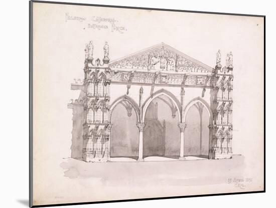 Palermo Cathedral, Study of the Entrance Porch, 1891-Charles Rennie Mackintosh-Mounted Giclee Print