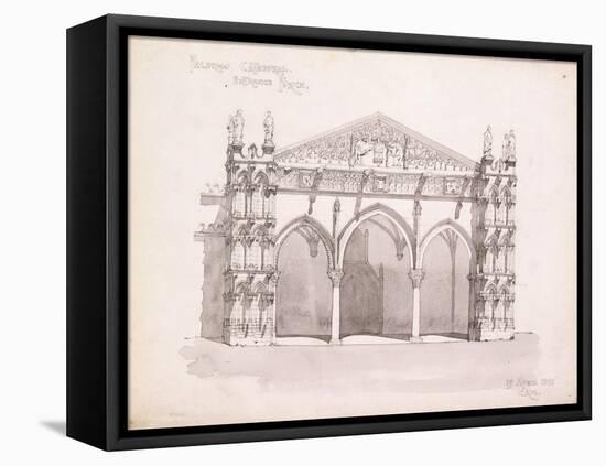 Palermo Cathedral, Study of the Entrance Porch, 1891-Charles Rennie Mackintosh-Framed Premier Image Canvas