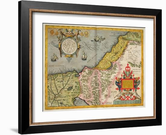 Palestine and the Promised Land, from the 'Theatrum Orbis Terrarum', 1603-Abraham Ortelius-Framed Giclee Print