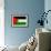 Palestine Flag Design with Wood Patterning - Flags of the World Series-Philippe Hugonnard-Framed Art Print displayed on a wall