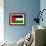 Palestine Flag Design with Wood Patterning - Flags of the World Series-Philippe Hugonnard-Framed Art Print displayed on a wall