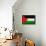 Palestine Flag Design with Wood Patterning - Flags of the World Series-Philippe Hugonnard-Framed Stretched Canvas displayed on a wall