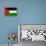 Palestine Flag Design with Wood Patterning - Flags of the World Series-Philippe Hugonnard-Framed Stretched Canvas displayed on a wall