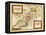 Palestine - Panoramic Map-Lantern Press-Framed Stretched Canvas