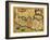 Palestine - Panoramic Map-Lantern Press-Framed Art Print