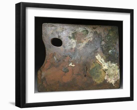 Palette d'Edgar Degas - face-Edgar Degas-Framed Giclee Print