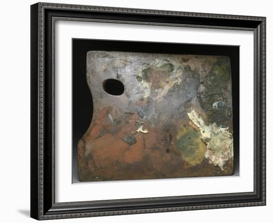 Palette d'Edgar Degas - face-Edgar Degas-Framed Giclee Print