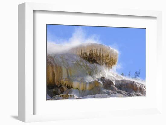 Palette Spring, Travertine Terraces, Mammoth Hot Springs, Yellowstone National Park, Wyoming-Gary Cook-Framed Photographic Print