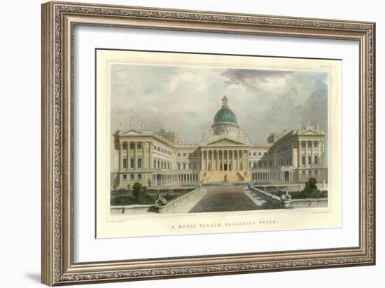 Palladian Style Royal Palace-Richard Brown-Framed Art Print