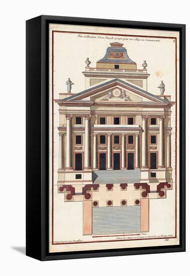 Palladio Façade I-Andrea Palladio-Framed Stretched Canvas