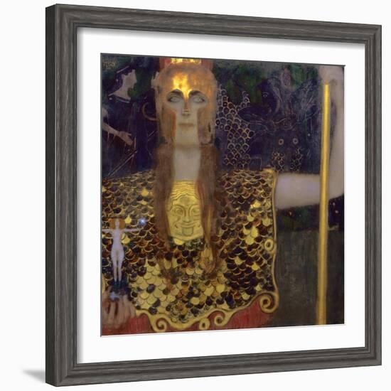 Pallas Athena, 1898-Gustav Klimt-Framed Giclee Print