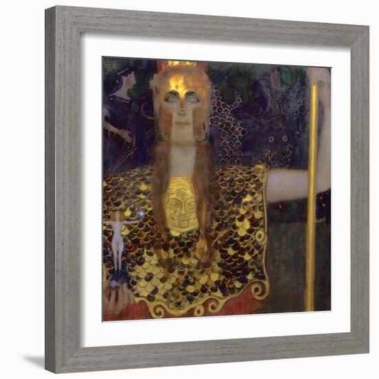 Pallas Athena, 1898-Gustav Klimt-Framed Giclee Print