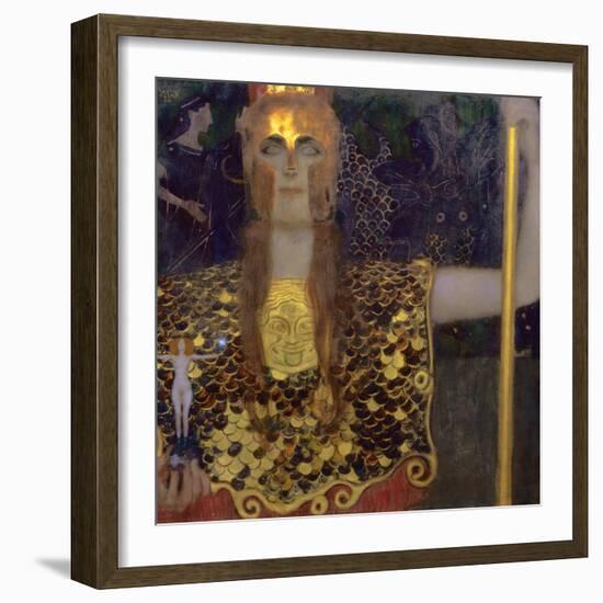 Pallas Athena, 1898-Gustav Klimt-Framed Giclee Print