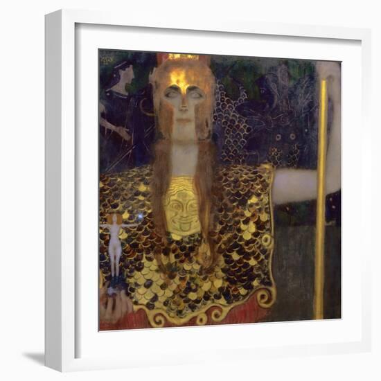 Pallas Athena, 1898-Gustav Klimt-Framed Giclee Print