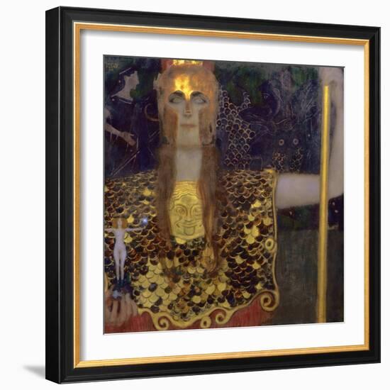 Pallas Athena, 1898-Gustav Klimt-Framed Giclee Print