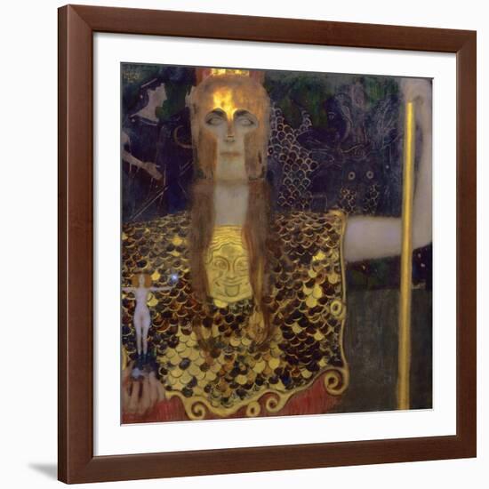 Pallas Athena, 1898-Gustav Klimt-Framed Premium Giclee Print