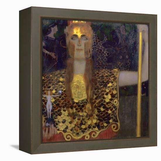 Pallas Athena, 1898-Gustav Klimt-Framed Premier Image Canvas