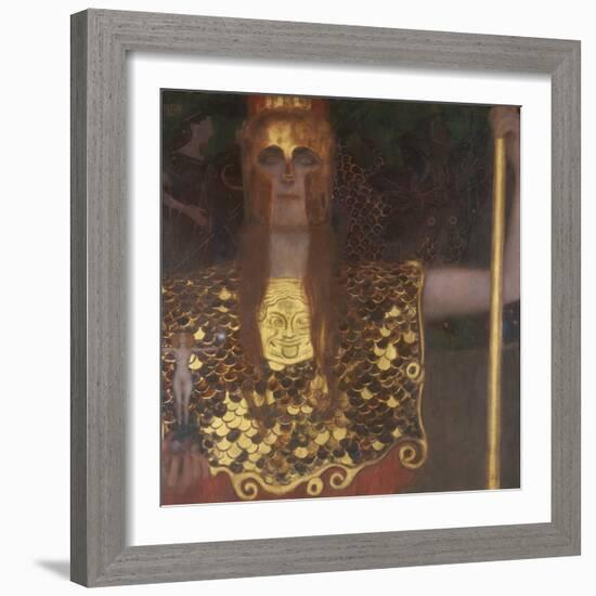 Pallas Athena, 1898-Gustav Klimt-Framed Giclee Print