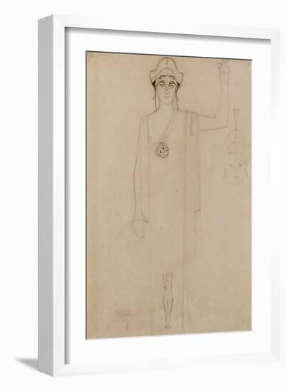 Pallas Athena, 1908-Egon Schiele-Framed Giclee Print