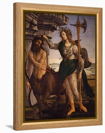 Pallas Athena and the Centaur, 1482-Sandro Botticelli-Framed Premier Image Canvas