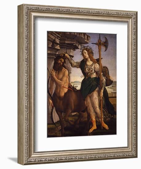 Pallas Athena and the Centaur, 1482-Sandro Botticelli-Framed Giclee Print