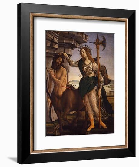 Pallas Athena and the Centaur, 1482-Sandro Botticelli-Framed Giclee Print