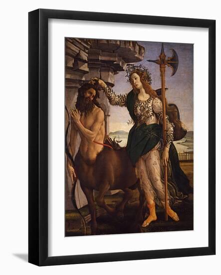 Pallas Athena and the Centaur, 1482-Sandro Botticelli-Framed Giclee Print