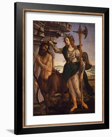 Pallas Athena and the Centaur, 1482-Sandro Botticelli-Framed Giclee Print