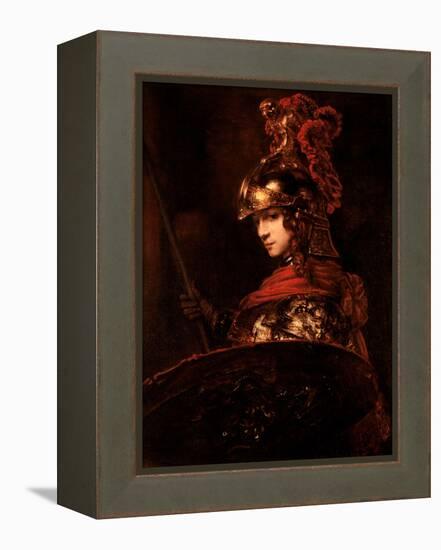 Pallas Athena Or, Armoured Figure, 1664-65-Rembrandt van Rijn-Framed Premier Image Canvas