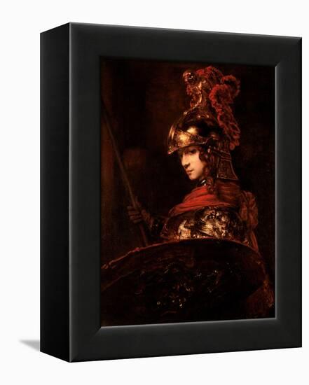 Pallas Athena Or, Armoured Figure, 1664-65-Rembrandt van Rijn-Framed Premier Image Canvas