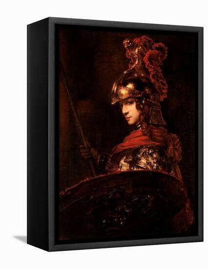 Pallas Athena Or, Armoured Figure, 1664-65-Rembrandt van Rijn-Framed Premier Image Canvas