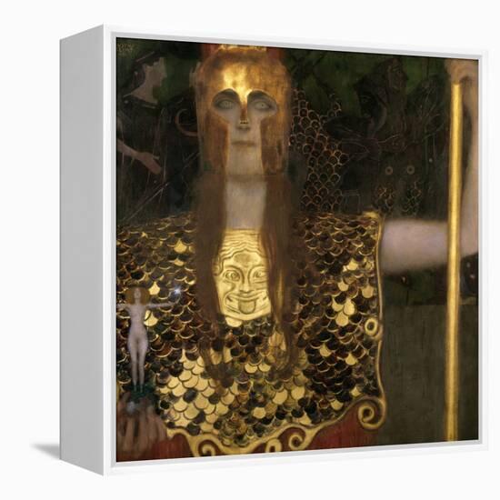 Pallas Athene, 1898-Gustav Klimt-Framed Premier Image Canvas