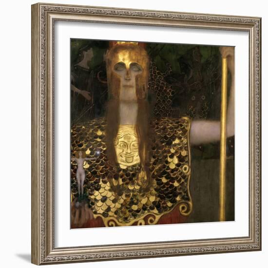 Pallas Athene, 1898-Gustav Klimt-Framed Giclee Print