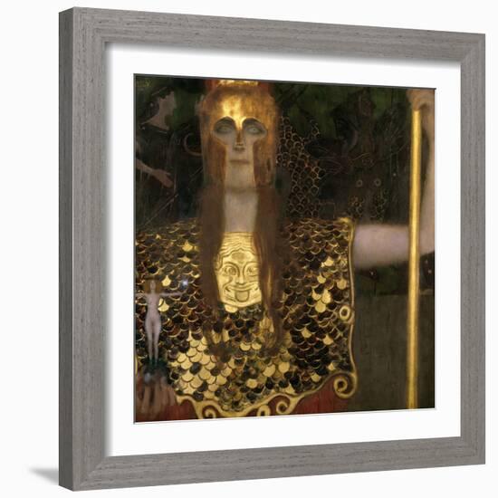 Pallas Athene, 1898-Gustav Klimt-Framed Giclee Print