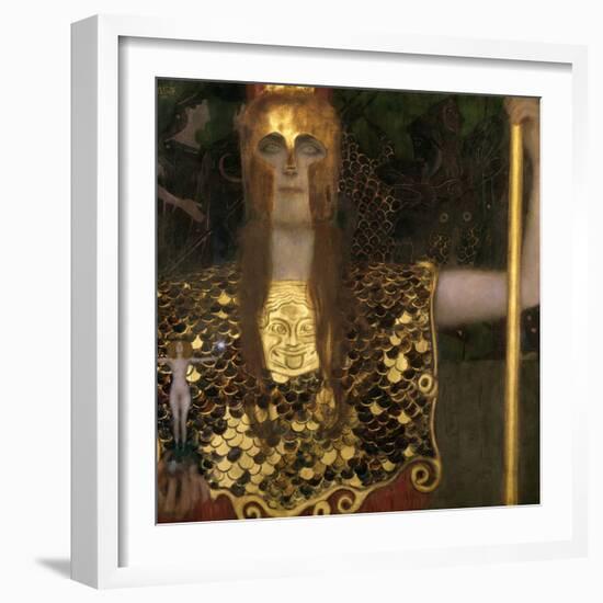 Pallas Athene, 1898-Gustav Klimt-Framed Giclee Print