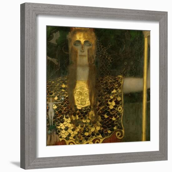 Pallas Athene, 1898-Gustav Klimt-Framed Giclee Print