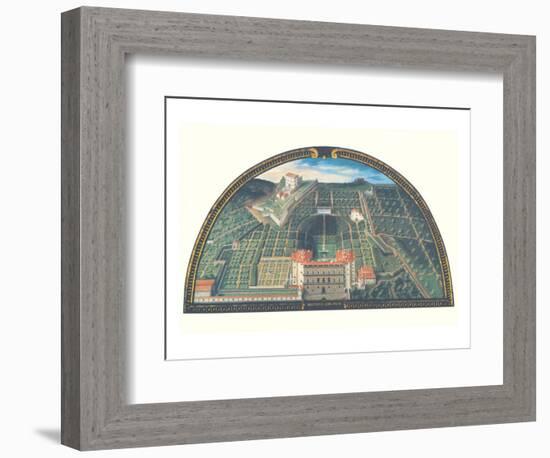 Pallazzo Pitti e Belvedere-Giusto Utens-Framed Premium Giclee Print