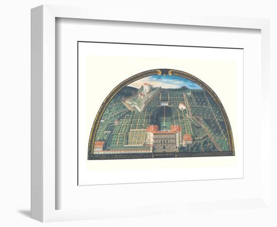 Pallazzo Pitti e Belvedere-Giusto Utens-Framed Premium Giclee Print