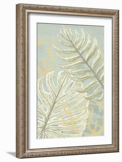 Palm and Coral Panel I-June Vess-Framed Art Print