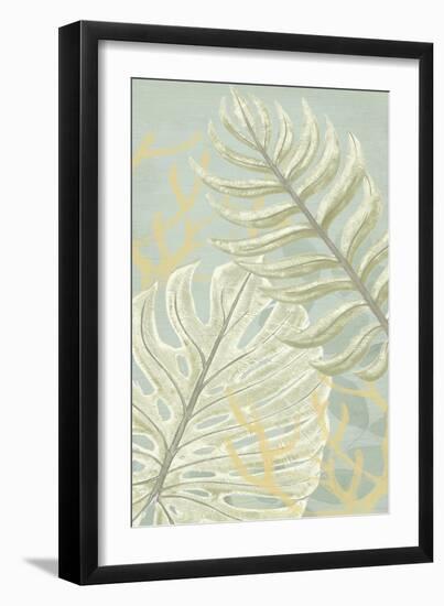 Palm and Coral Panel I-June Vess-Framed Art Print