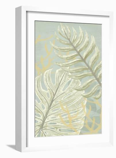 Palm and Coral Panel I-June Vess-Framed Art Print