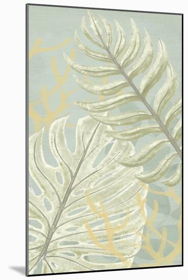 Palm and Coral Panel I-June Vess-Mounted Art Print