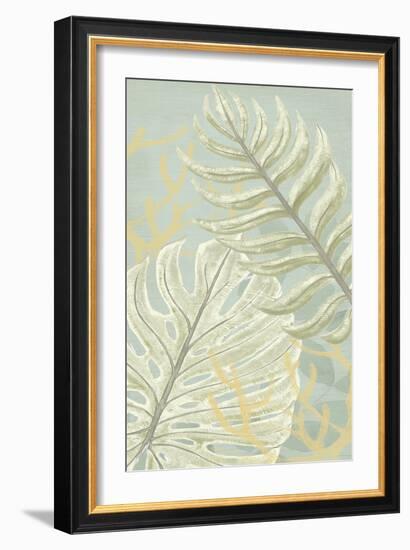 Palm and Coral Panel I-June Vess-Framed Art Print