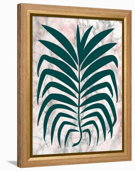 Palm and Marble-null-Framed Stretched Canvas