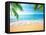 Palm and Tropical Beach-Aleksandr Ozerov-Framed Premier Image Canvas