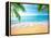 Palm and Tropical Beach-Aleksandr Ozerov-Framed Premier Image Canvas