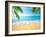 Palm and Tropical Beach-Aleksandr Ozerov-Framed Photographic Print