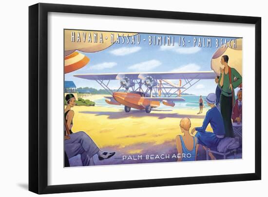 Palm Beach Aero-Kerne Erickson-Framed Art Print