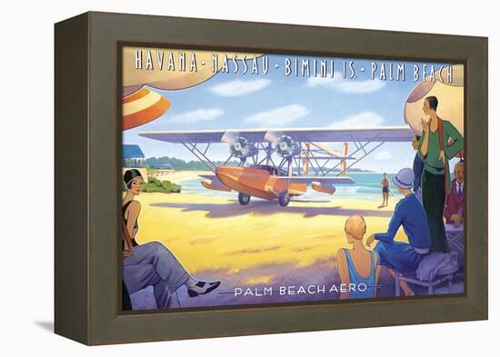 Palm Beach Aero-Kerne Erickson-Framed Stretched Canvas