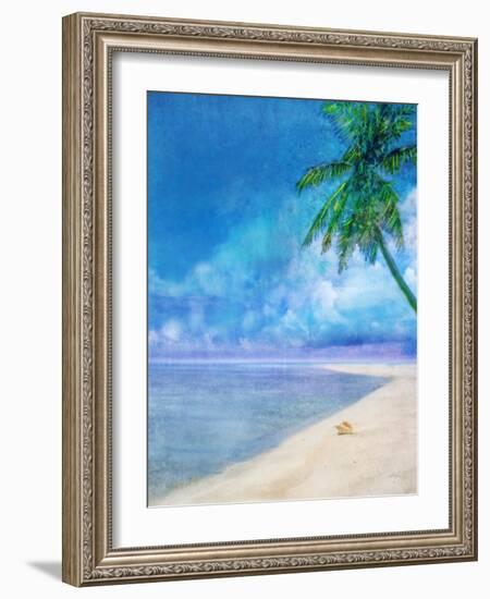 Palm Beach and Shell-Ken Roko-Framed Art Print